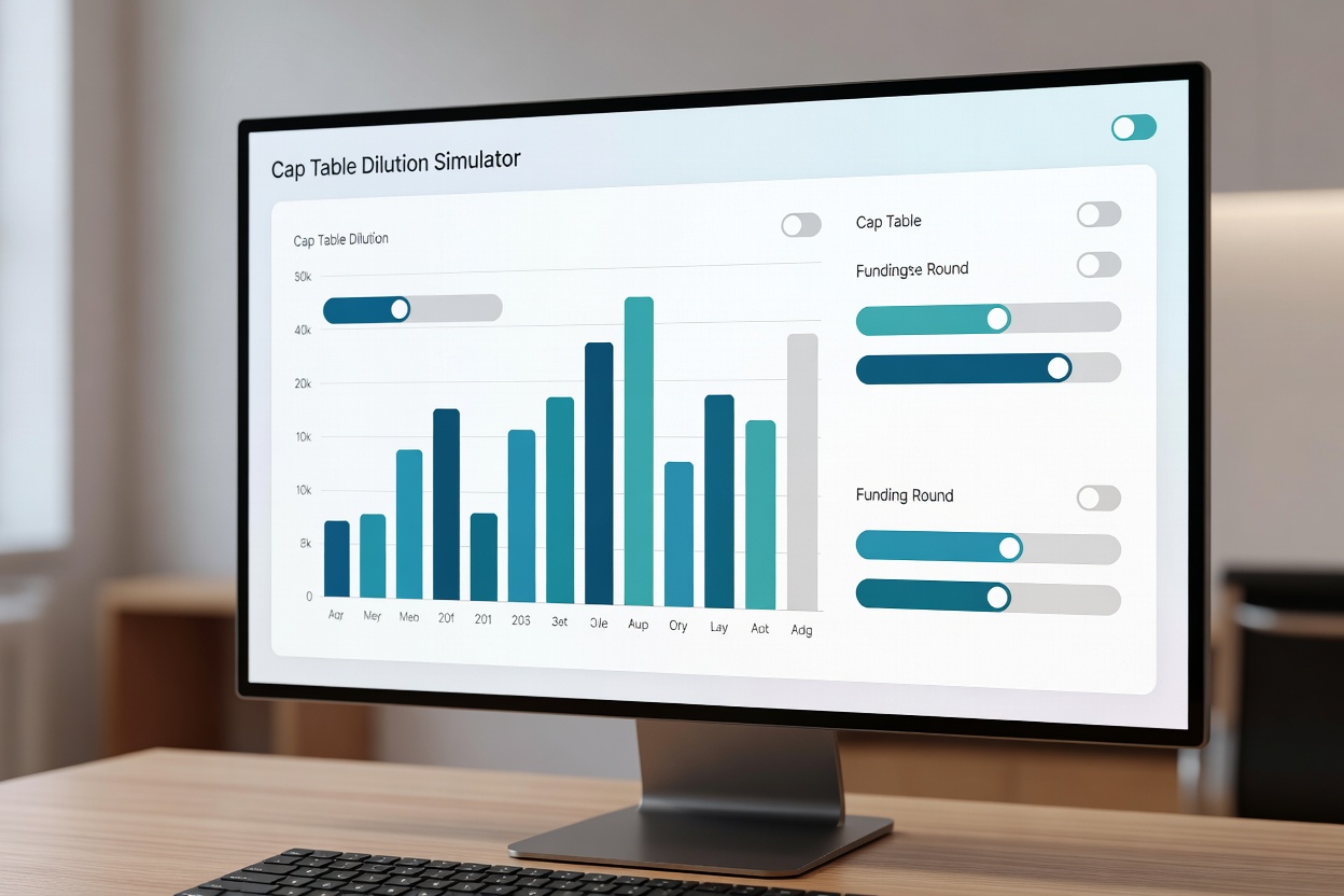 Cap Table Dilution Simulator Interface